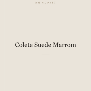 Colete Suede Marrom